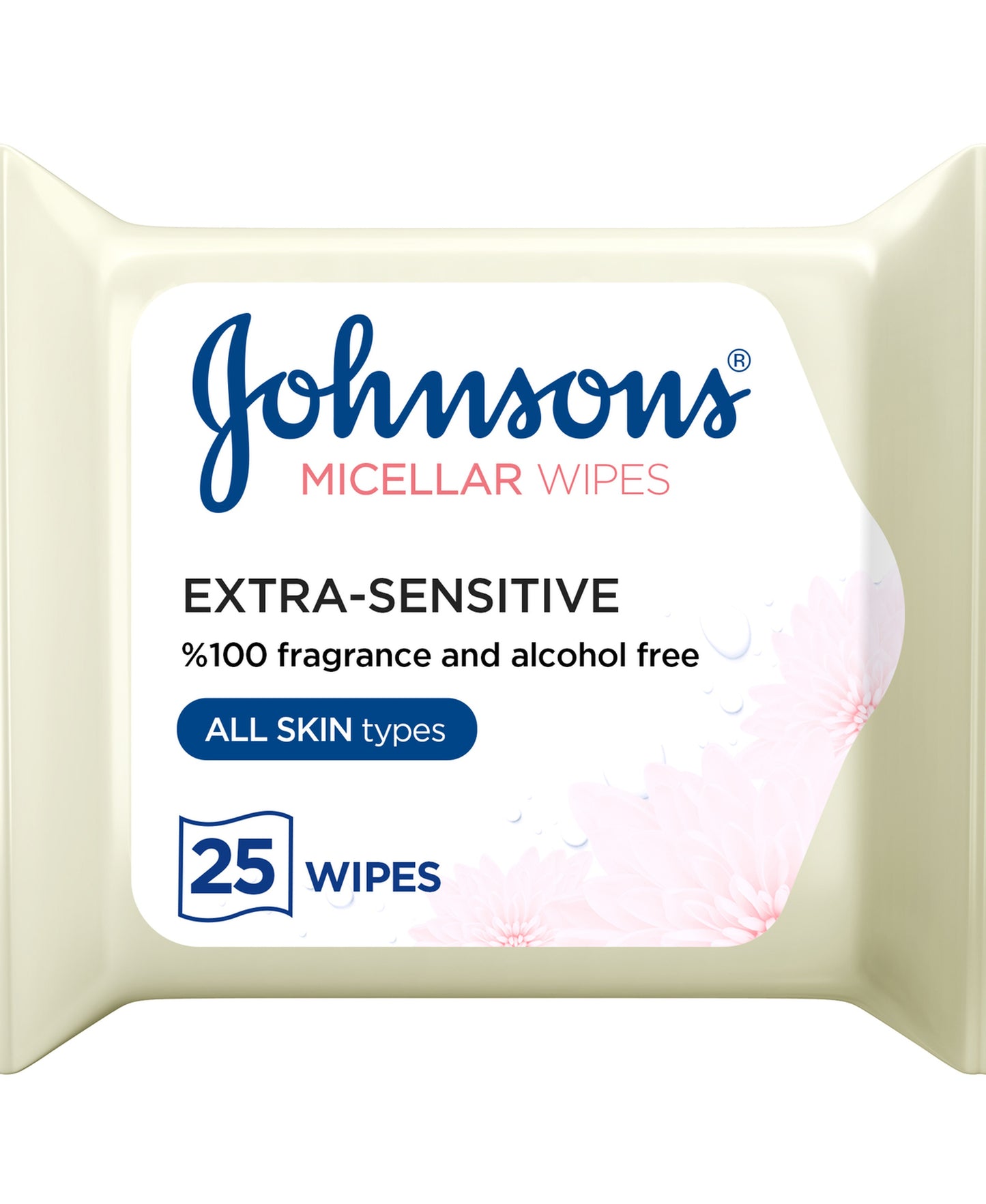 Johnson's Micellar Wipes Extra Sensitive All Skin Types 25 pcs