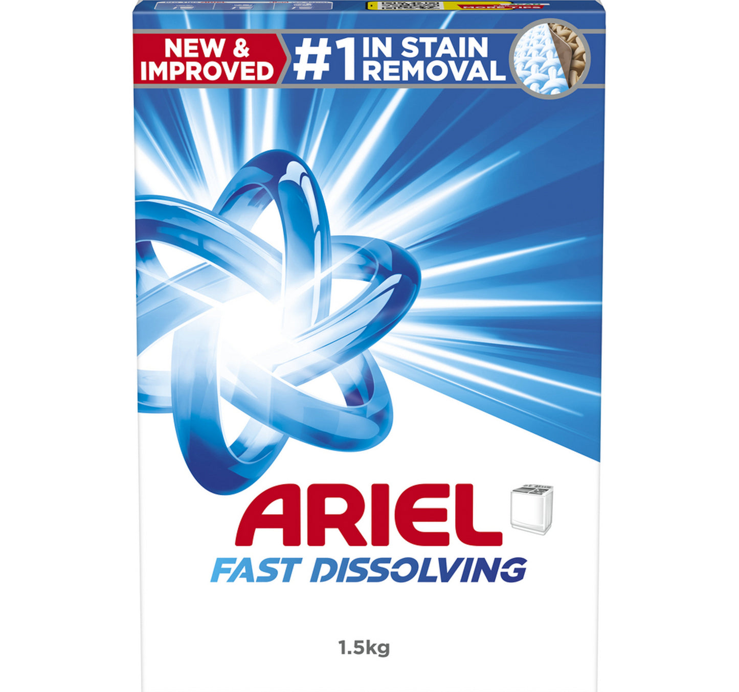 Ariel Powder Laundry Detergent Original Scent 1.5 kg