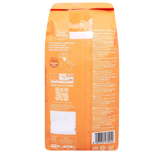 Pasta Toscana Whole Wheat Organic Tortiglioni No.94 500 g