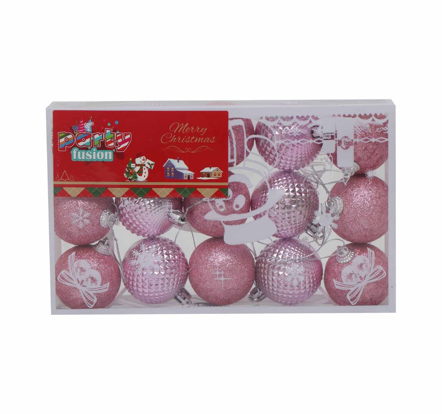 Party Fusion X'mas Decoration Ball Set 5cm AF-21F145 15pcs Assorted