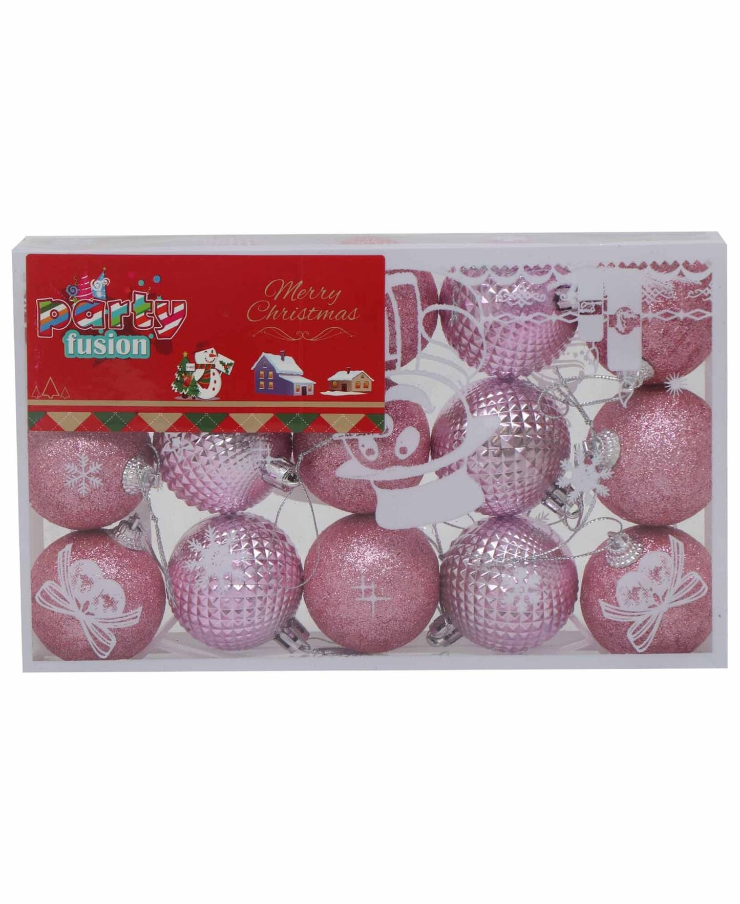 Party Fusion X'mas Decoration Ball Set 5cm AF-21F145 15pcs Assorted