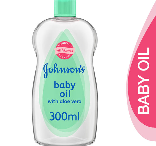 Johnson's Aloe Vera and Vitamin E Baby Oil 300 ml