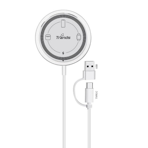Trands 3-in-1 Wireless Charger, 1 m, WC6296 Lulu Hypermarket