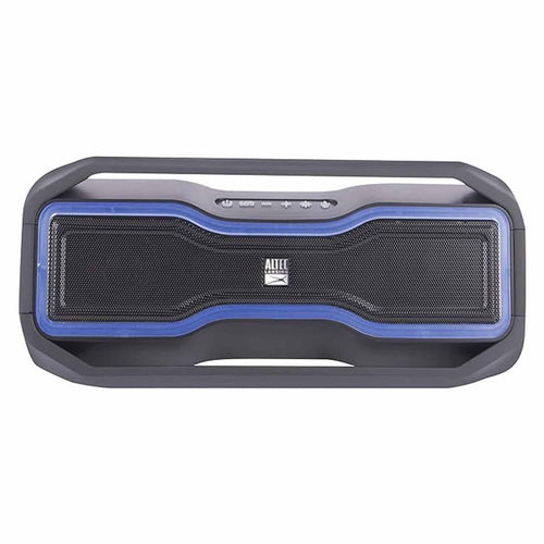 Altec Lansing RockBox - مكبر صوت لاسلكي مقاوم للماء بتقنية البلوتوث، عائم، IP67، مكبر صوت محمول، صوت جهير قوي، نظام ستيريو غني، ميكروفون، مدى 100 قدم، خفيف الوزن، بطارية تدوم 12 ساعة، مصابيح LED