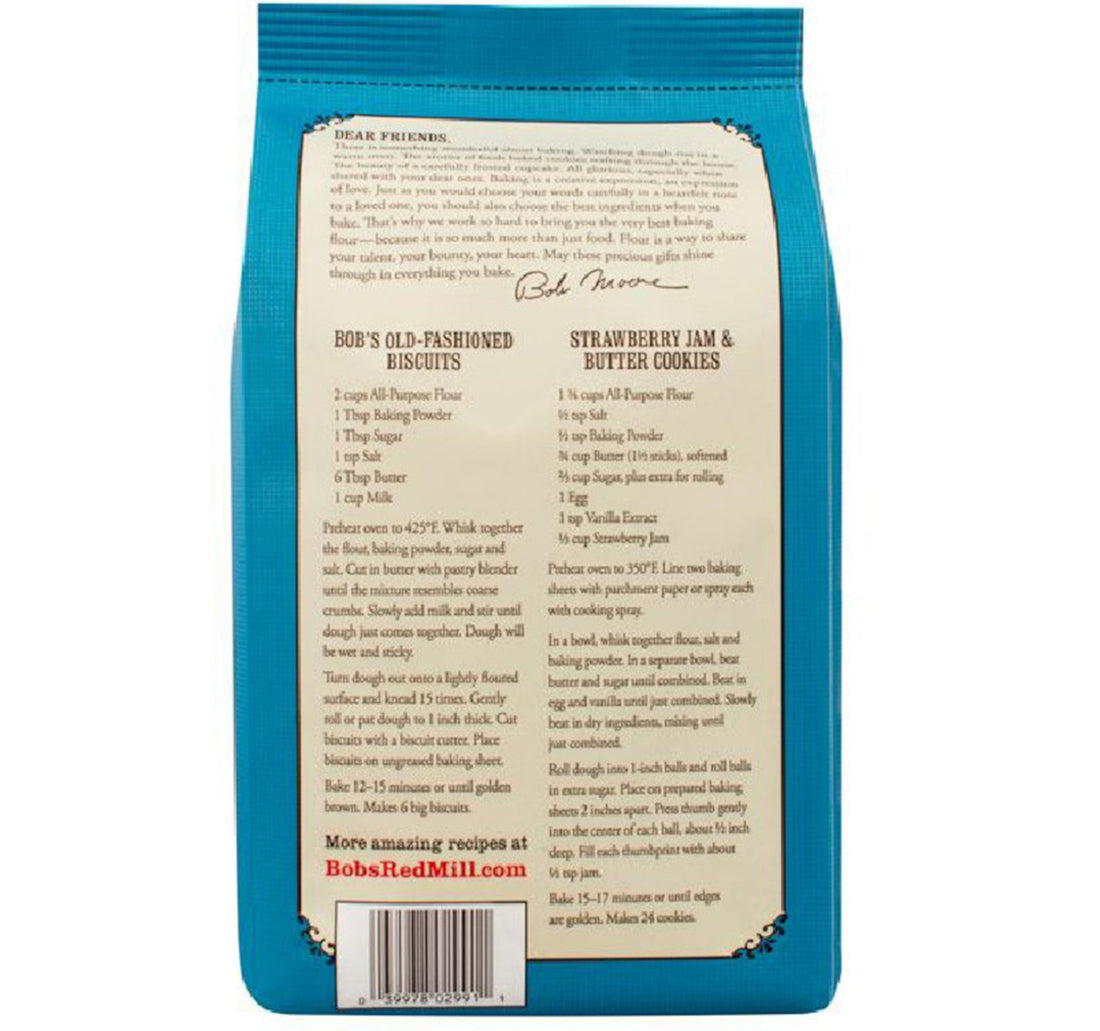 Bob's Red Mill Organic Unbleached White All Purpose Flour 2.27 kg