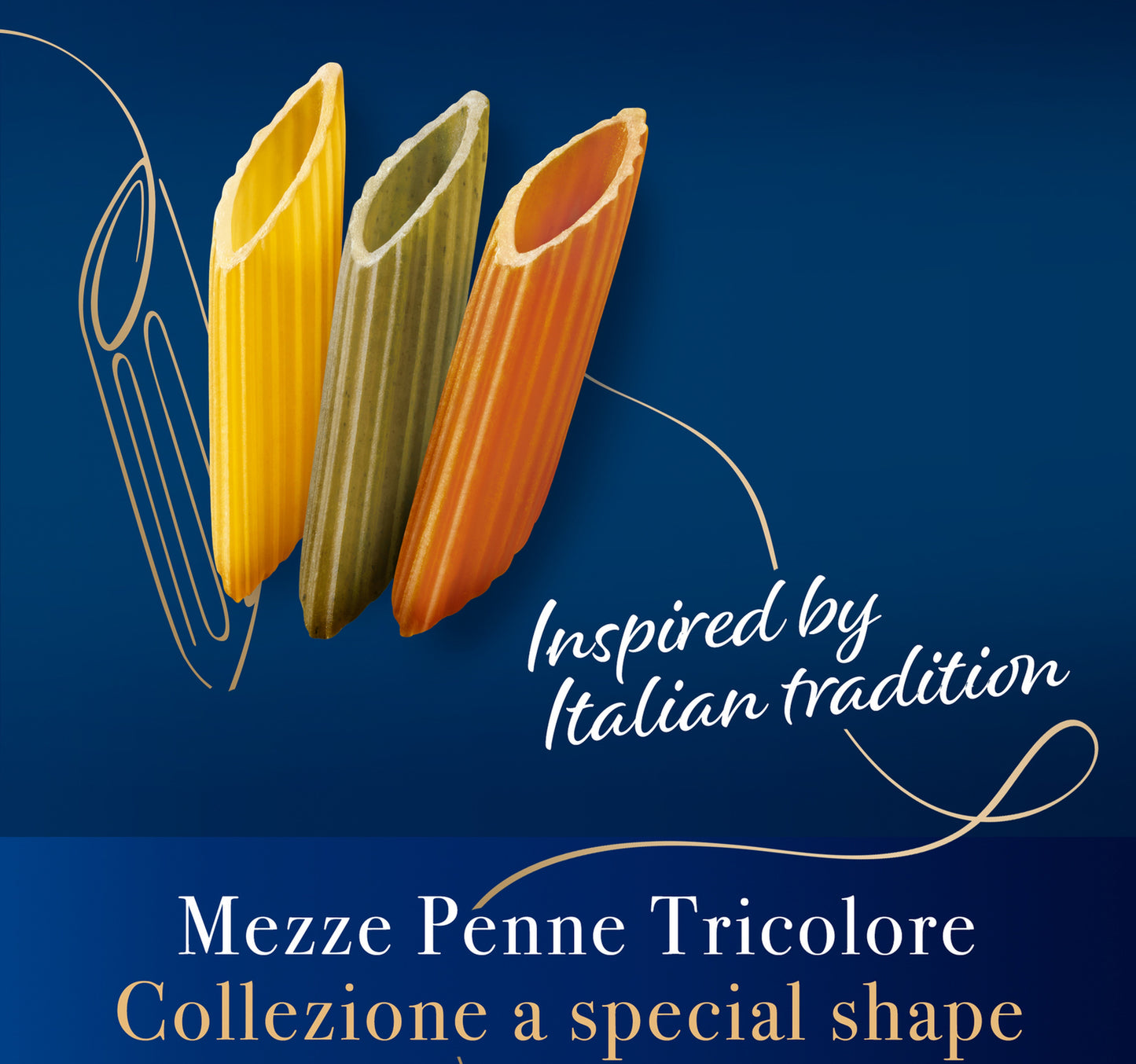 Barilla Mezze Penne Tricolore 500 g