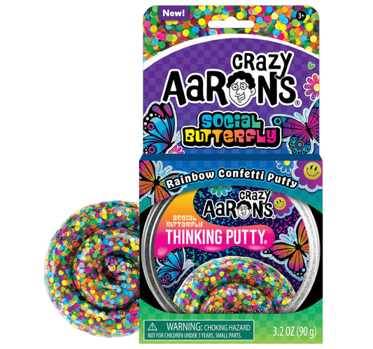 Crazy Aarons Social Butterfly Thinking Putty, TF020-EU