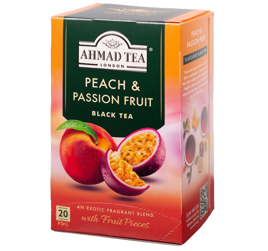 Ahmad Tea Peach & Passion Fruit Black Tea 20 Teabags