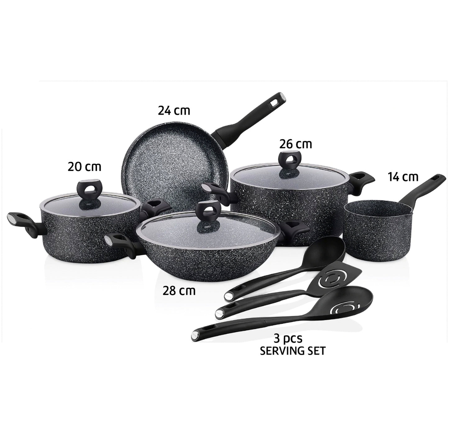 korkmaz Nora Plus Cookware Set, 11 pcs, A2681