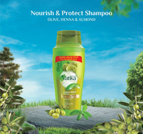 Vatika Naturals Nourish and Protect Shampoo Natural & Herbal Enriched with Olive and Henna For Normal Hair 700 ml
