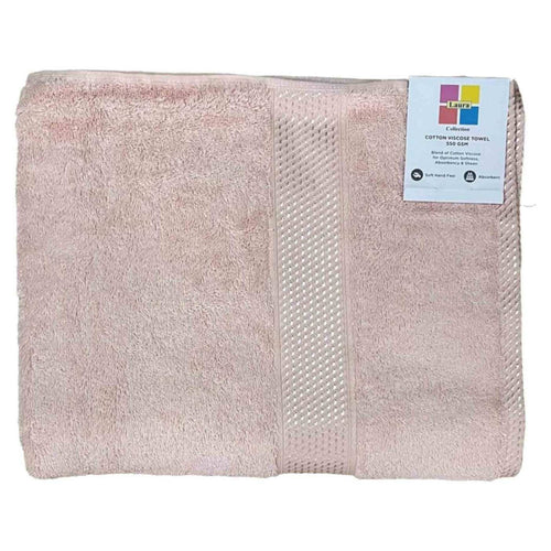 Laura Bath Towel 90x150 cm  Soft Pink