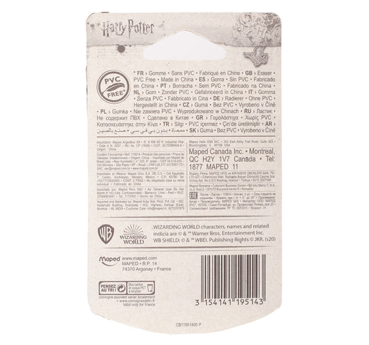 Maped Harry Potter Pyramid Eraser 3pcs