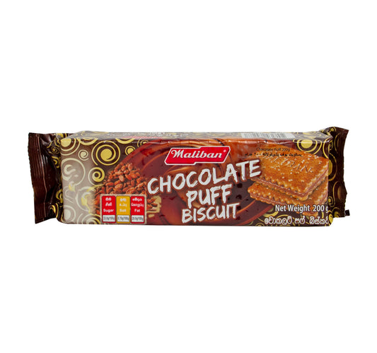 Maliban Chocolate Puff Biscuit 200 g