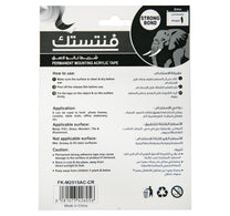 Fantastick Acrylic Double-Sided Tape, Transparent, 25 mm x 1.5m