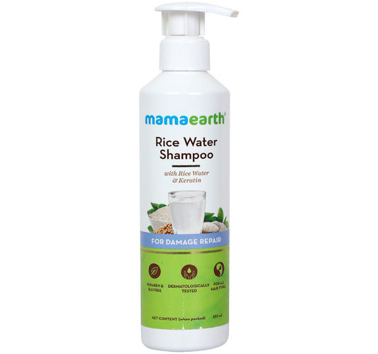 شامبو ماما إيرث بماء الأرز والكيراتين 250 مل