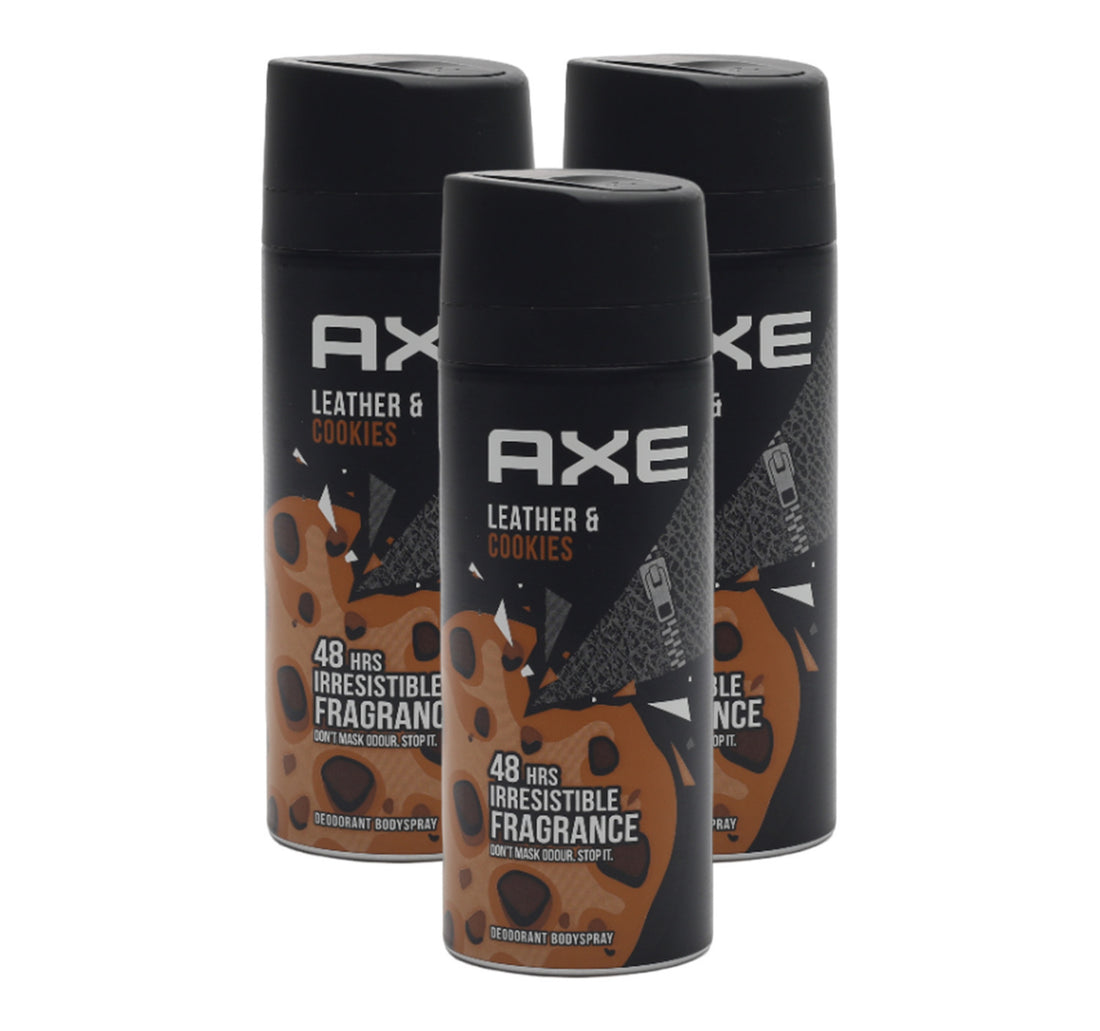 Axe Leather & Cookies 48Hrs Deodorant Body Spray 150 ml 2 + 1