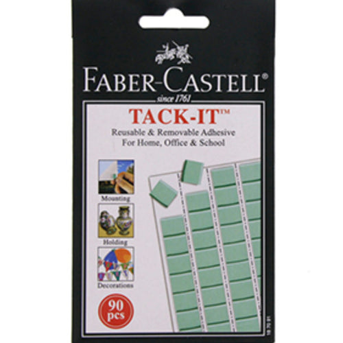 Faber-Castell Tack-it Removable Reusable Adhesive Wall Art Craft 90 Stickers