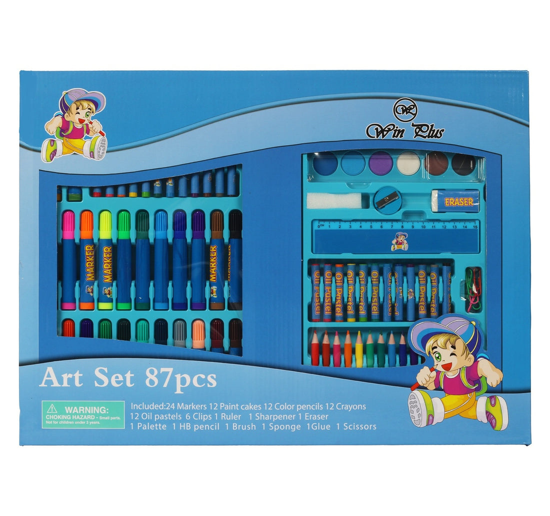 Win Plus Complete Art Set HM-8003 87 pcs