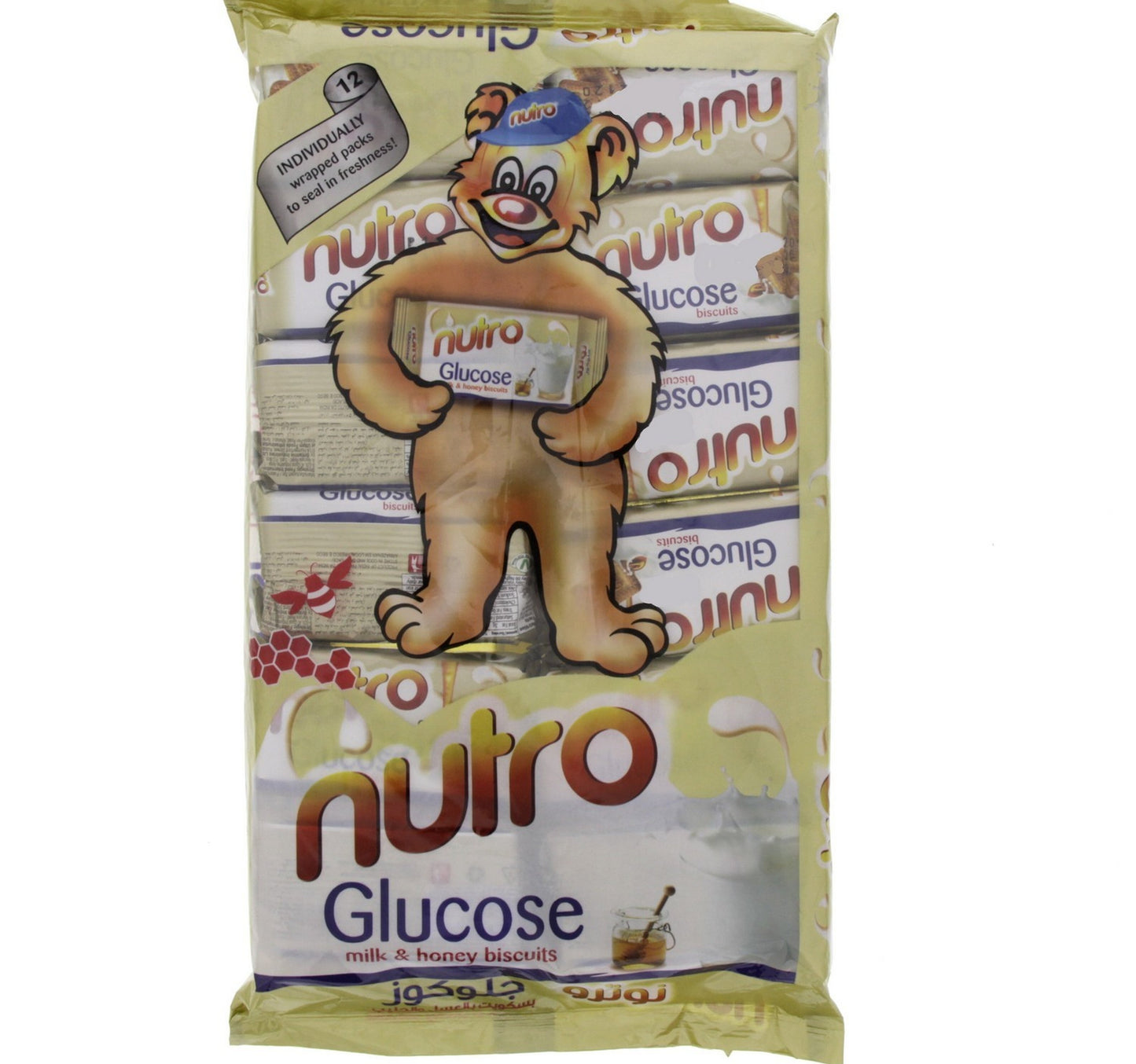 بسكويت نوترو جلوكوز بالحليب والعسل 12 × 50 جم