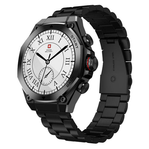 Swiss Military Smart Watch With Metal Strap DOM 6 Gun Metal