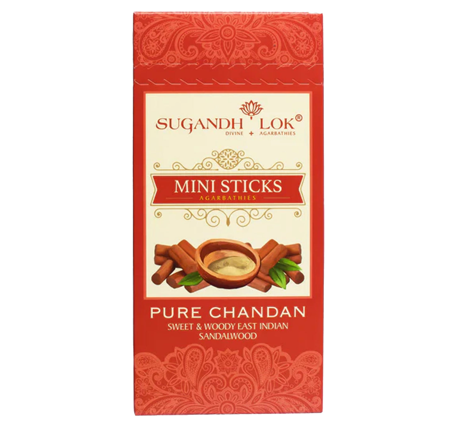 Sugandh Lok Pure Chandan Mini Sticks Agarbathies 50 g