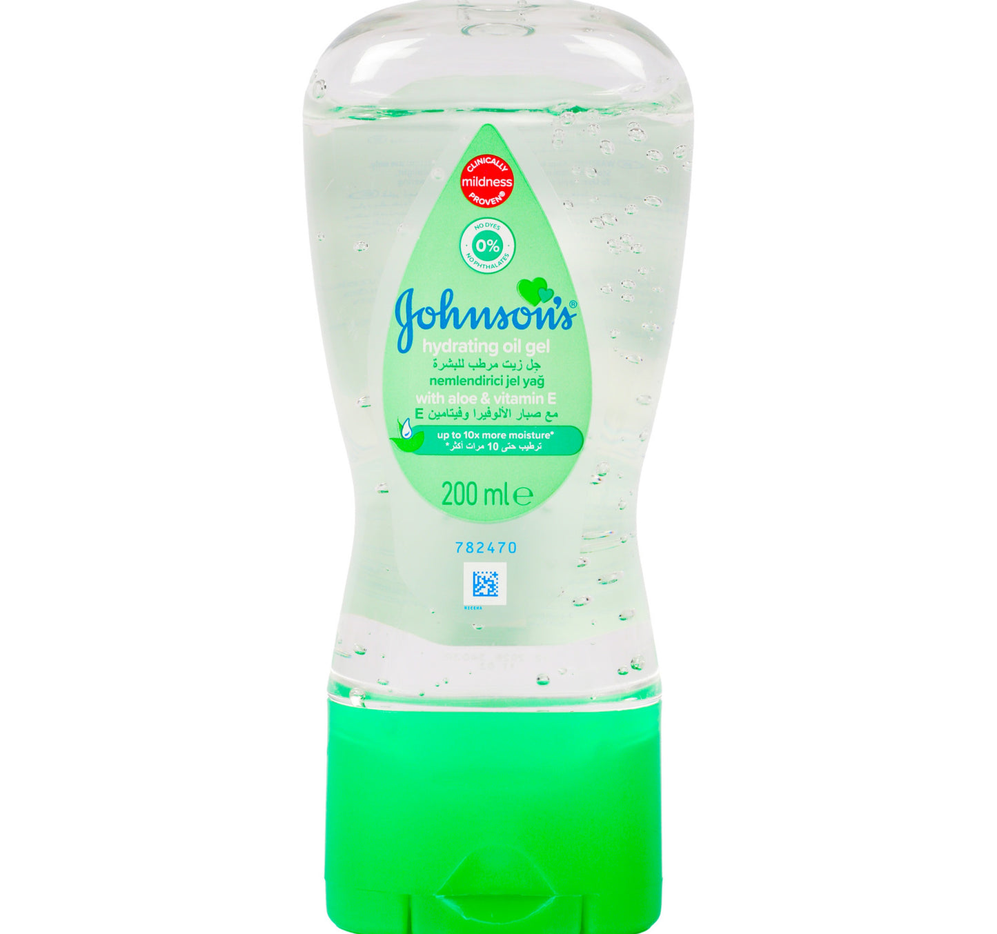 جل زيت جونسون المرطب للأطفال مع الصبار وفيتامين E 200 مل