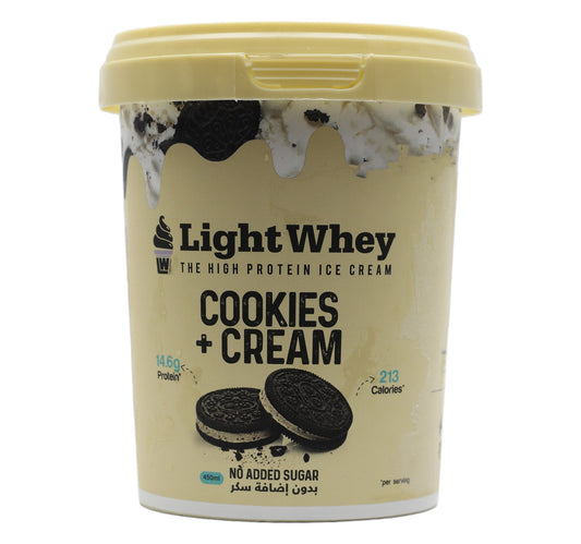 Light Whey Cookies & Cream Ice Cream 450 ml