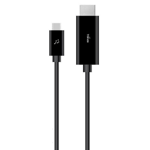 كابل تراندز من النوع C إلى HDMI 4K، 1.8 متر، أسود، TR-CA873