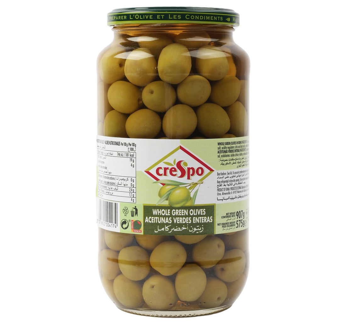 Crespo Green Olives in Brine 907 g
