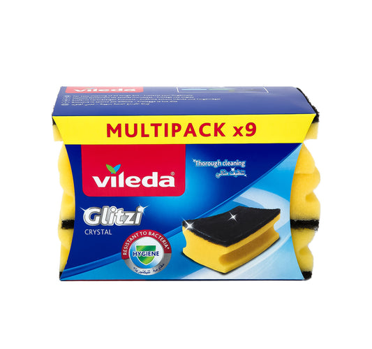 إسفنجة فيليدا جليتزي لغسيل الأطباق عالية الرغوة، 9 قطع