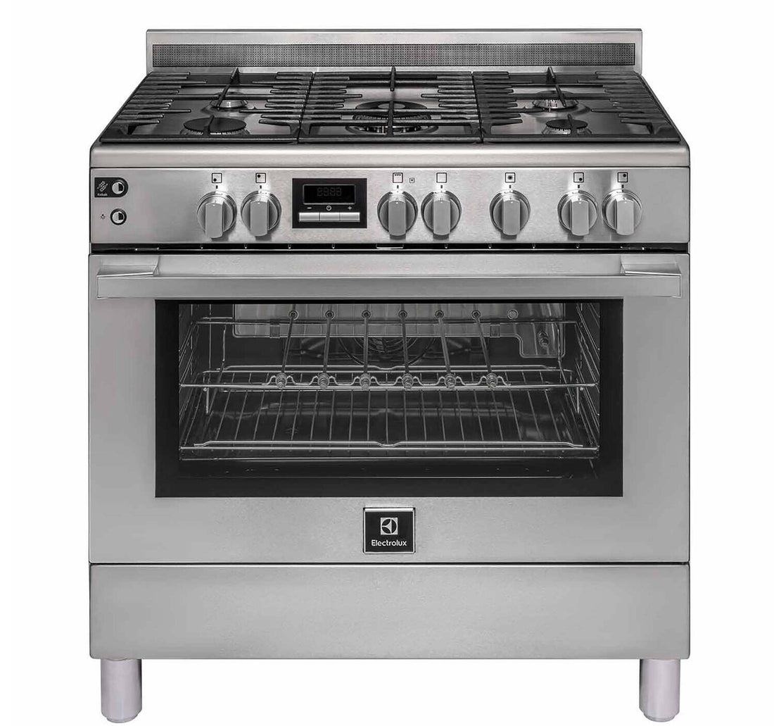 موقد غاز إلكترولوكس EKG9241Z7X 90x60 سم 5 شعلات غاز مع صانعة كباب صنع في مصر