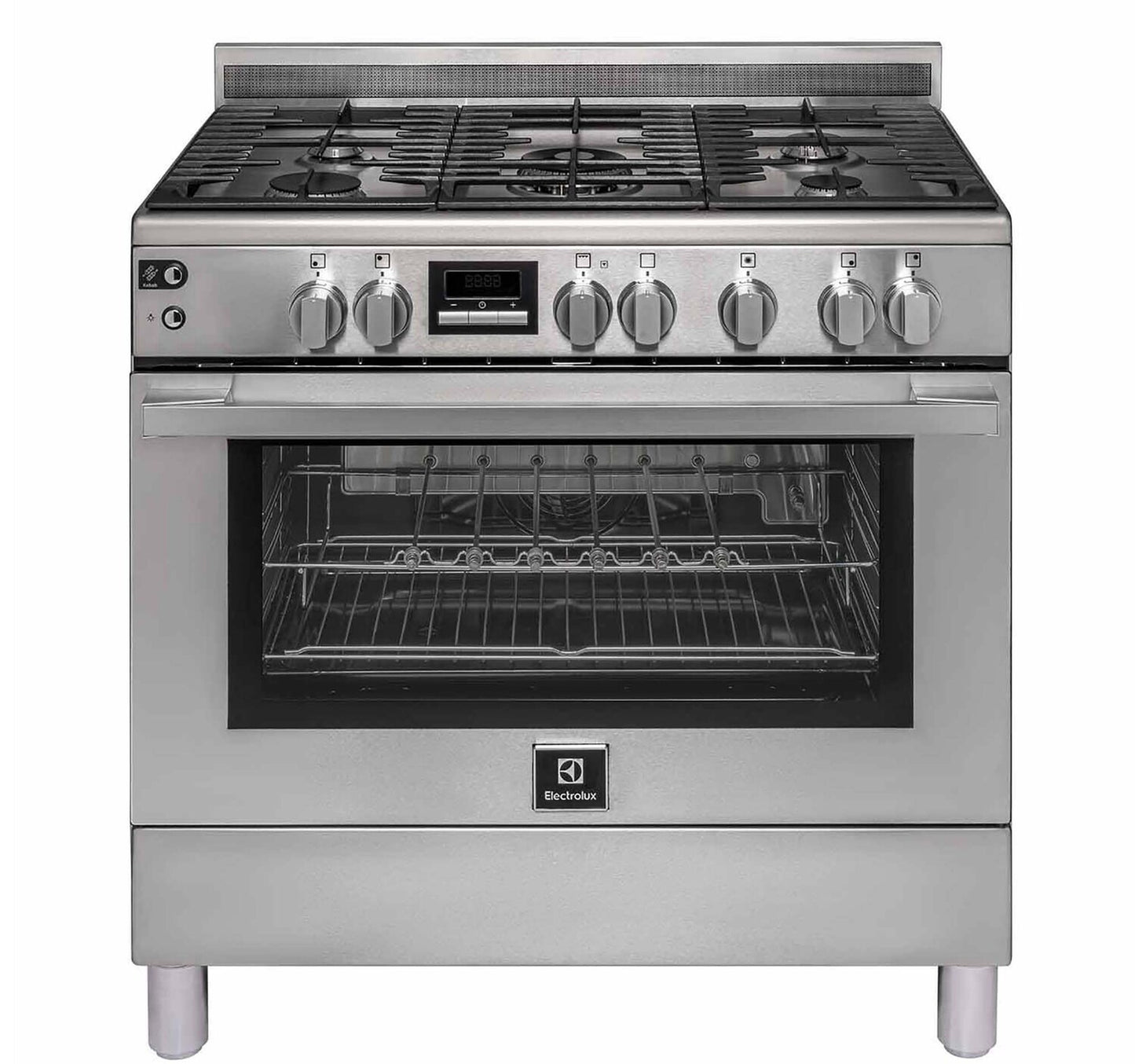 موقد غاز إلكترولوكس EKG9241Z7X 90x60 سم 5 شعلات غاز مع صانعة كباب صنع في مصر