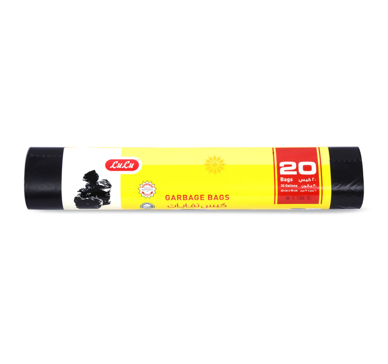 LuLu Garbage Bags 30 Gallons 60cm x 90cm 20pcs
