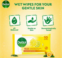 Dettol Fresh Antibacterial Skin Wipes 3 x 10 pcs