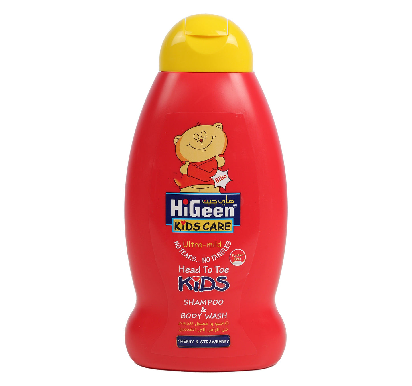Hi Geen Bibo Cherry & Strawberry Kids Shampoo & Body Wash 500 ml