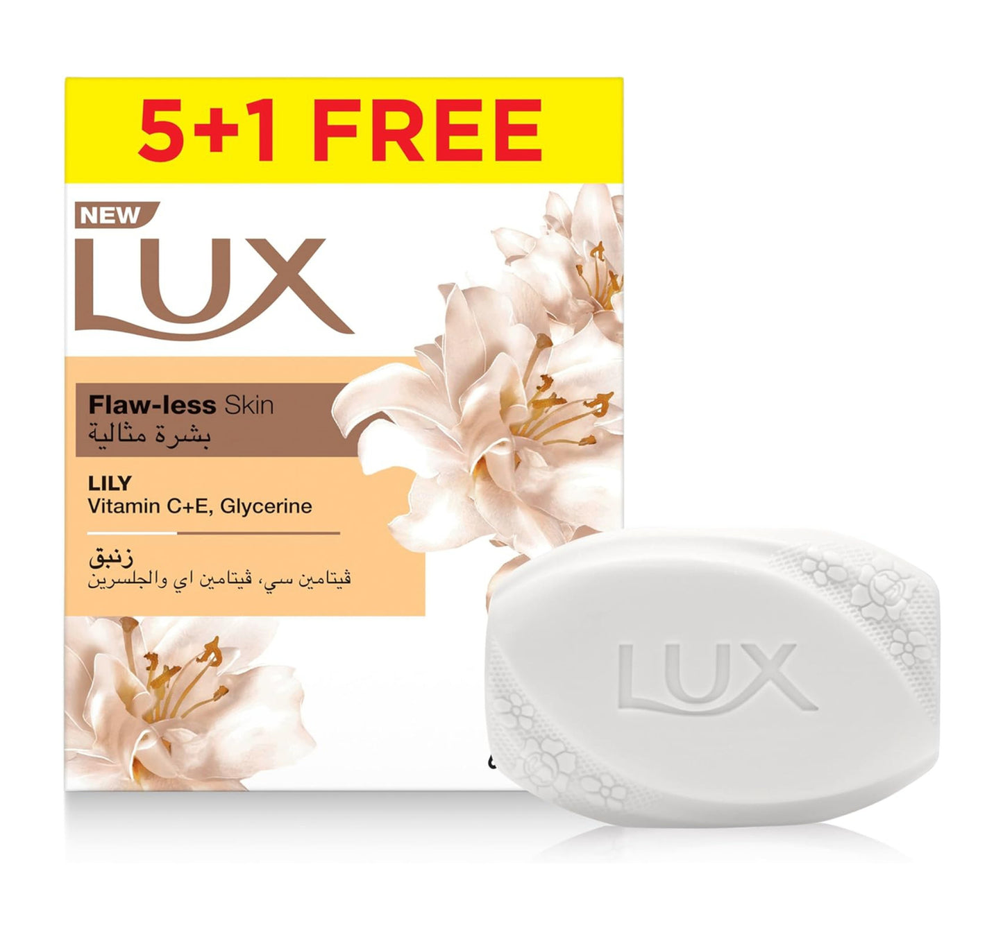 صابون لوكس برائحة زنبق لا تشوبها شائبة، عبوة اقتصادية، 6 قطع × 170 جم