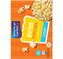 American Garden Gluten Free Microwave Butter Popcorn Light 240 g