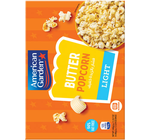 American Garden Gluten Free Microwave Butter Popcorn Light 240 g