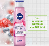 Nivea Fresh Blends Refreshing Shower Gel Raspberry Blueberry Almond Milk 300 ml