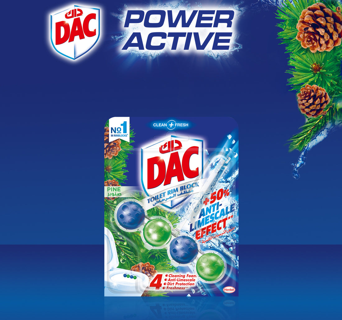 Dac Clean and Fresh Toilet Rim Block Pine 50 g