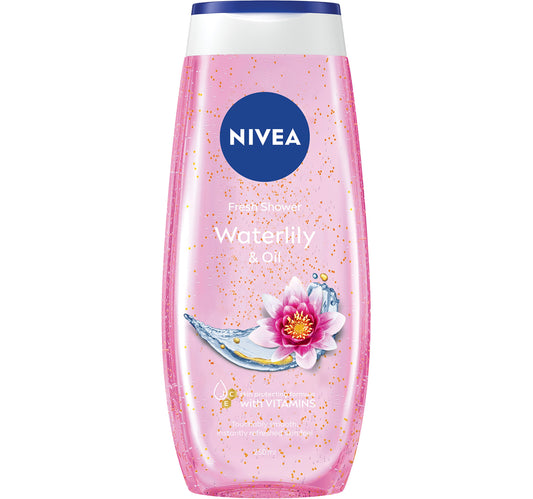 Nivea Waterlily & Oil Shower Gel Refreshing Body Wash with Caring Oil Pearls & Floral Scent 250 ml