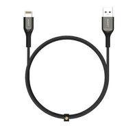 كابل أوكي CB-AKL2 MFI USB A إلى Lightning Kevlar - 2 متر (AKY-CB-AKL2-LGT-2M-BLK)