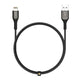 Aukey CB-AKL2 MFI USB A To Lightning Kevlar Cable - 2 Meter(AKY-CB-AKL2-LGT-2M-BLK)