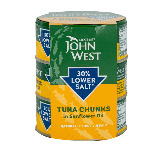 John West Tuna Chunks in Sunflower Oil 3 x 145 g