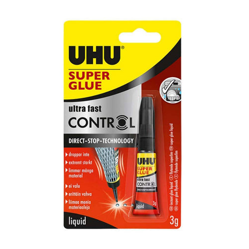 UHU Super Glue Liquid Ultra Fast Control 3gm
