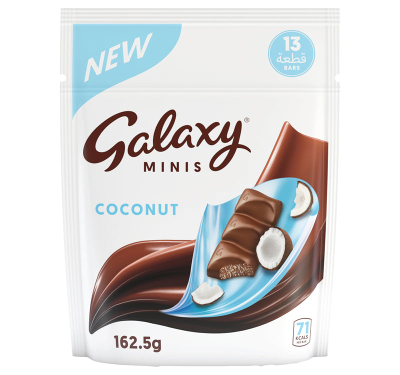 Galaxy Minis Choco & Coconut Chocolate Bar 13 pcs 162.5 g