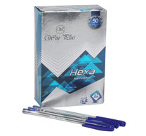 Win Plus Pen Blue Hexa 0.7mm 50's