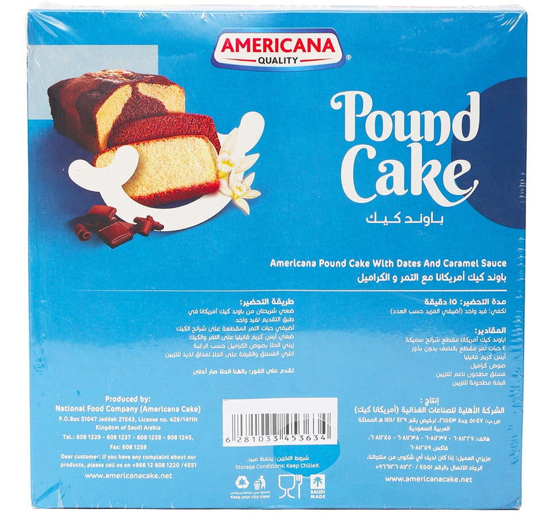 Americana Chocolate Pound Cake Value Pack 2 x 290 g