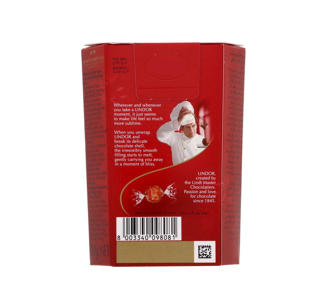Lindt Lindor Irresistibly Smooth Milk Chocolate 50 g