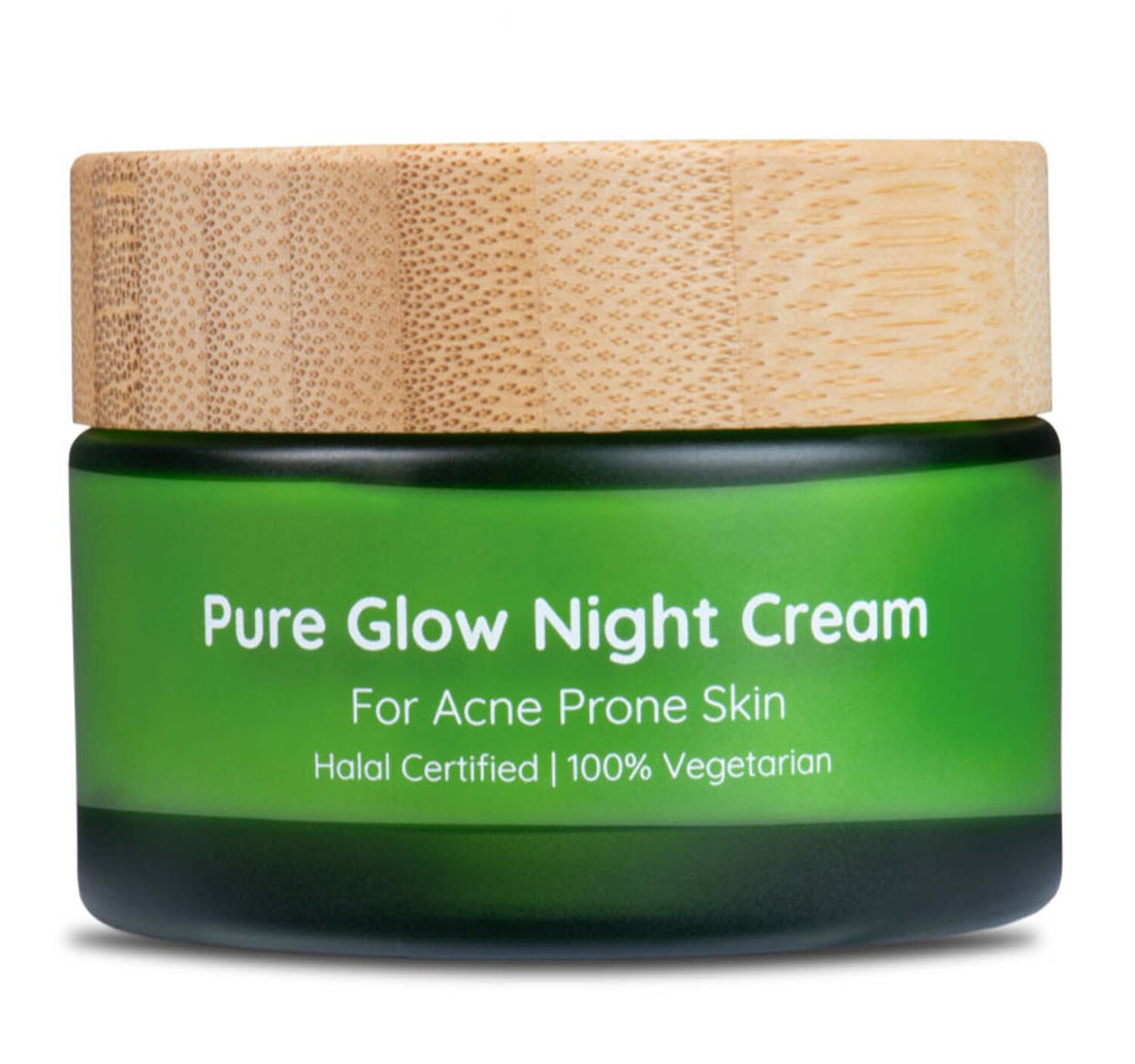 Lafz Organix Pure Glow Night Cream, For Acne Prone Skin, 50 g